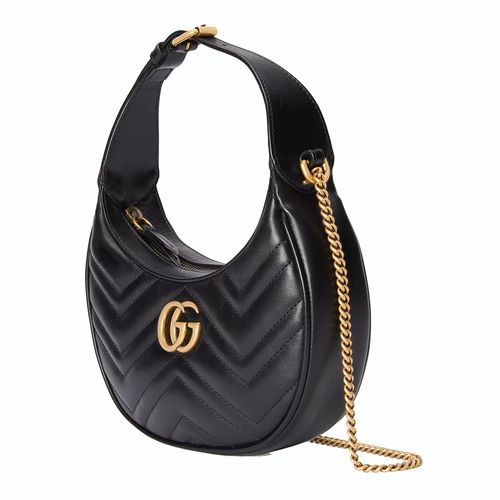 Túi Gucci Marmont Half-Moon-Shaped GG Mini Bag Màu Đen-3