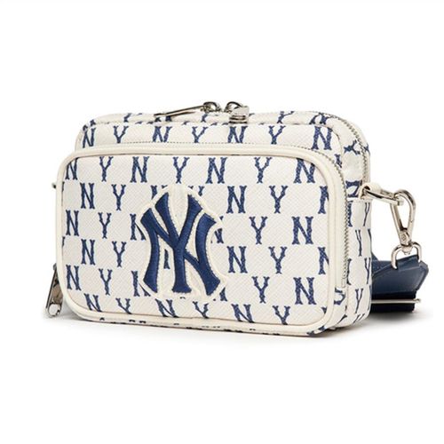 Túi MLB Monogram Mini Crossbody Bag New York Yankees 3ACRS012N-50CRS Màu Be-9
