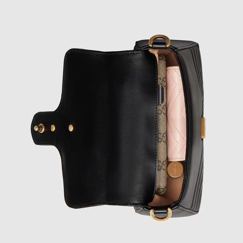 Túi Xách Gucci GG Marmont Mini Top Handle Bag 547260 DTDIT 1000 Màu Đen-5