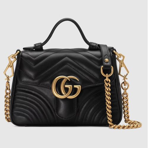Túi Xách Gucci GG Marmont Mini Top Handle Bag 547260 DTDIT 1000 Màu Đen-9