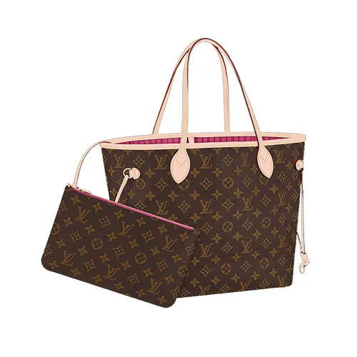 Túi Xách Nữ Louis Vuitton LV Neverfull Mm Peony M41178 Màu Nâu