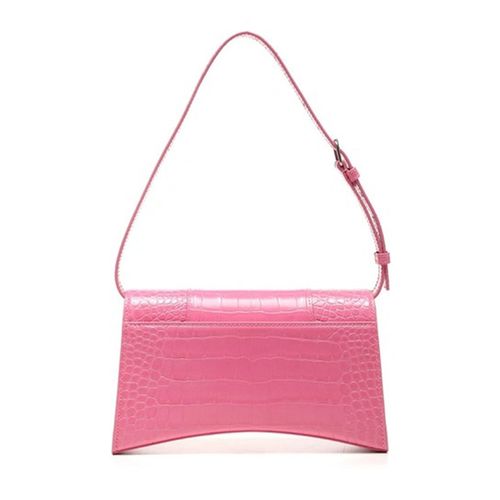 Túi Đeo Vai Balenciaga Hourglass Baguette Shoulder In Pink Bag Màu Hồng Size 25-2