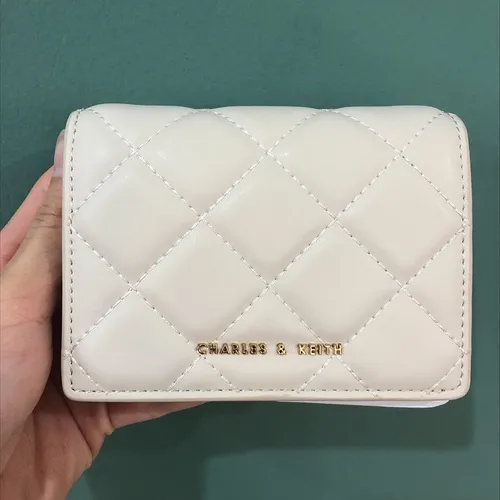 Ví Nữ Charles & Keith CNK CK6-10840330 Màu Trắng Kem
