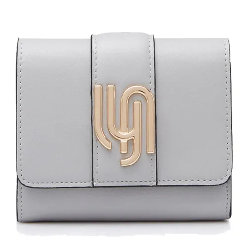 Ví Lyn Infinite Jemma Short Wallets LL22MWC009 Màu Xám