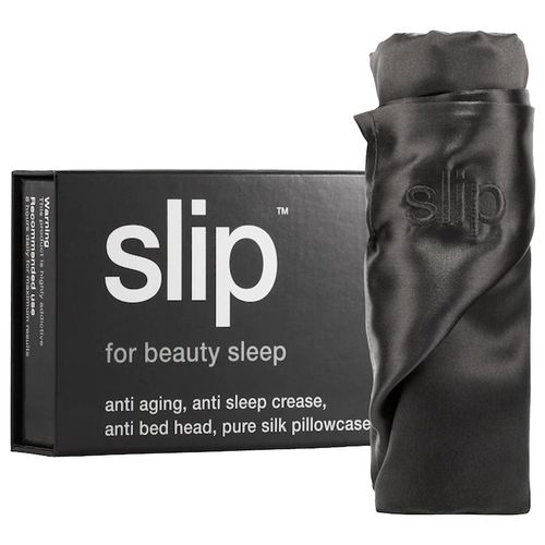 Vỏ Gối Lụa Slip Silk Pillowcase – King Màu Xám Đen-3