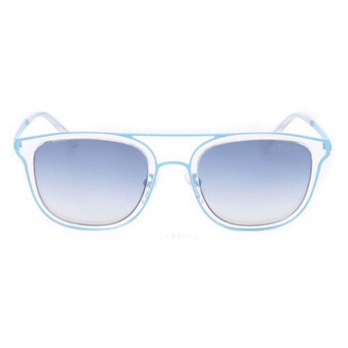 Kính Mát Guess Ladies Blue Square Sunglasses GU698190W54 Màu Xanh Blue-1