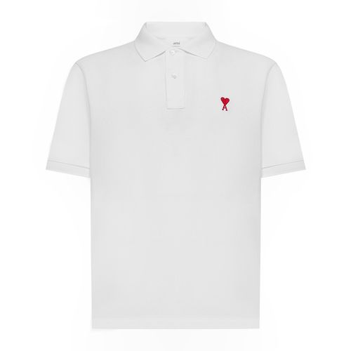 Áo Polo Ami De Coeur Logo Cotton Polo Shirt BFHPL001760 Màu Trắng-1