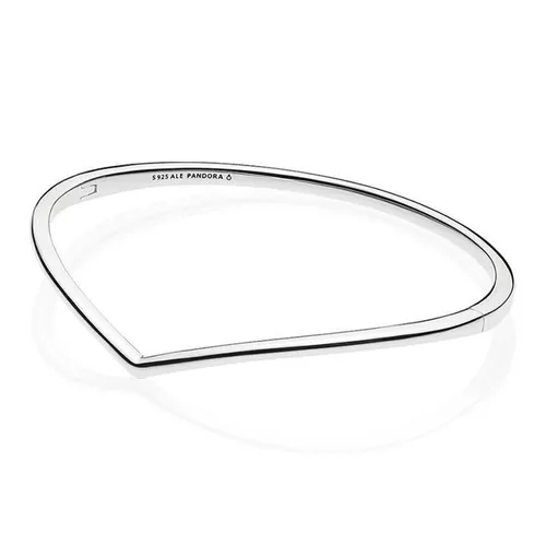 Vòng Đeo Tay Pandora Polished Wishbone Bangle Màu Bạc