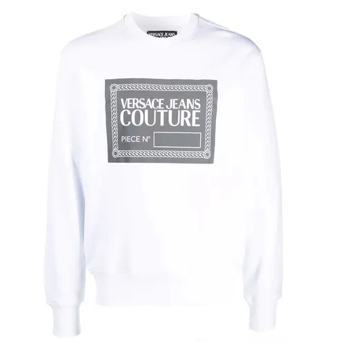 Áo Nỉ Versace Jeans Couture Sweatshirt Men 71GAIT07-CF00T Màu Trắng