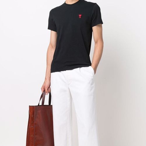 Áo Phông Ami De Coeur Organic Cotton T-Shirt BFUTS001724 Màu Đen-2