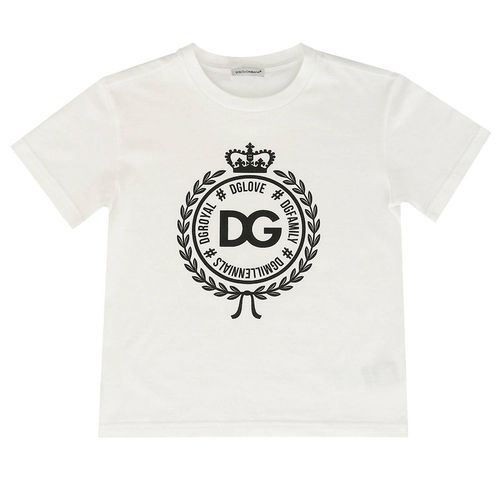 Áo Phông Dolce & Gabbana T-shirt Kids L4JT7N G7RIF Màu Trắng