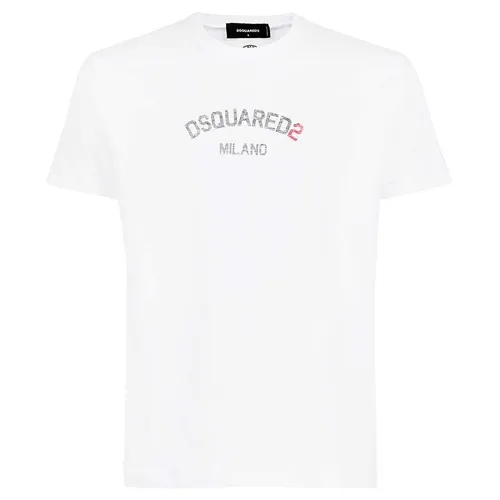 Áo Phông Dsquared2 White "Dsquared2 Milano" Tshirt S74GD0969 Màu Trắng