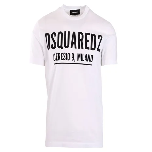 Áo Phông Dsquared White T-shirt With Print Ceresio 9 Milano Màu Trắng - Thời trang - Vua Hàng Hiệu