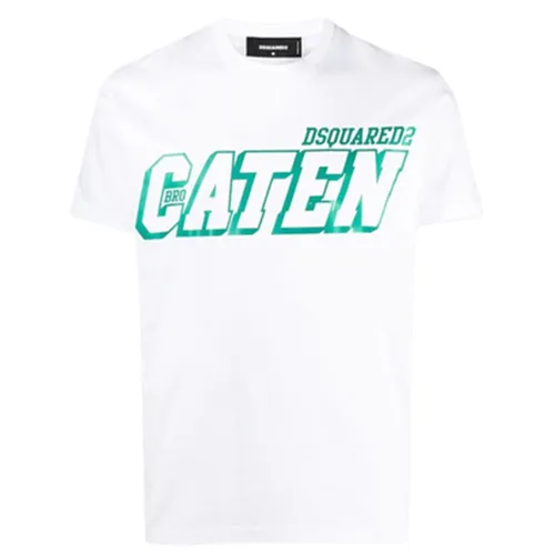 Áo Phông Dsquared2 Caten Cool Tee S74GD0858 Màu Trắng