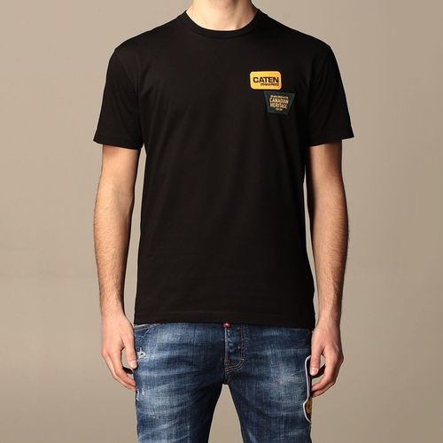 Áo Phông Dsquared2 Cotton Crew-neck T-shirt In Nero S74GD0802 Màu Đen-4