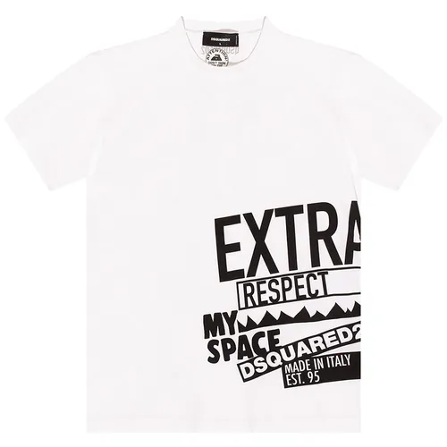 Áo Phông Nam Dsquared2 Extra D2 Cool T-Shirt S71GD1022 S23009 Màu Trắng Size XS