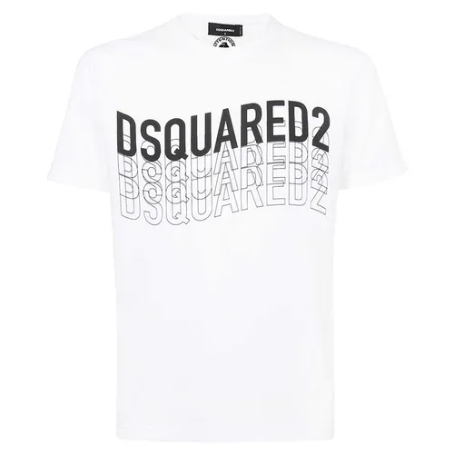 Áo Phông Dsquared2 Multilogo T-shirt S74GD0829 S22427 Màu Trắng - Thời trang - Vua Hàng Hiệu