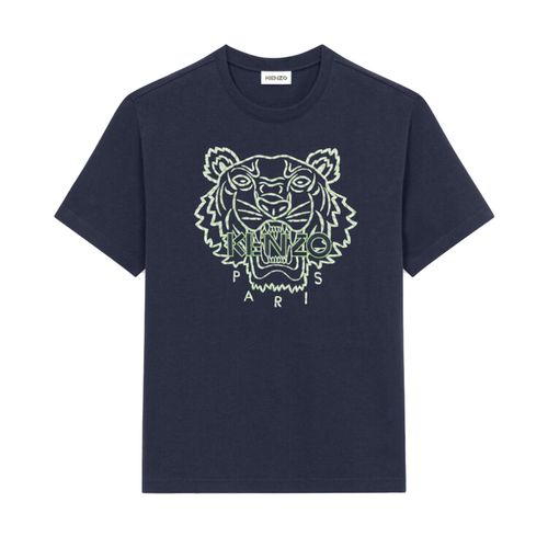 Áo Phông Kenzo Embroidered Tiger T-shirt FC55TS2184YF Màu Xanh Navy