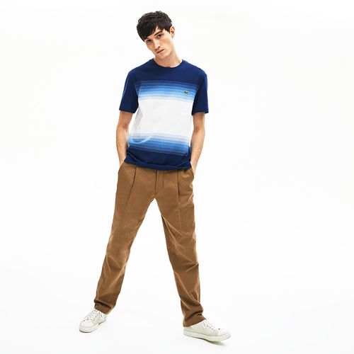 Áo Phông Lacoste Men's T-Shirt TH5074 Màu Trắng Xanh-1