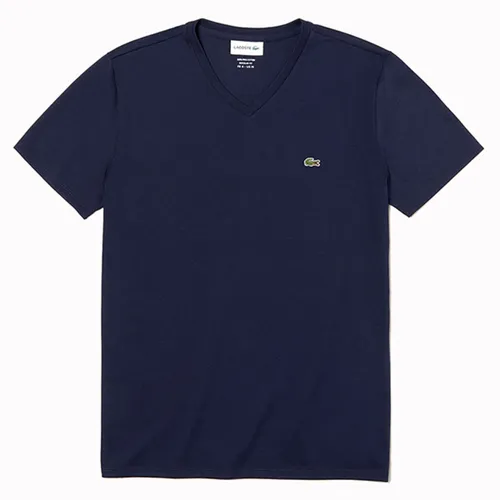 Áo Phông Lacoste Men's V-Neck Pima Cotton Jersey T-Shirt Cổ V Màu Xanh Navy Size XXL - Thời trang - Vua Hàng Hiệu