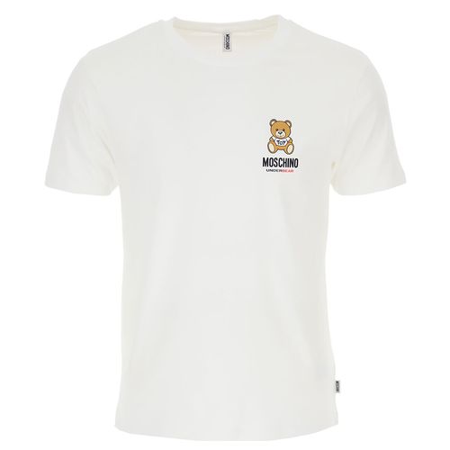 Áo Phông Moschino White Logo Gấu A19248103 0001 Màu Trắng Size S-1