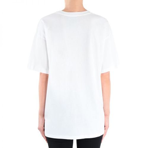 Áo Phông Moschino White Safety-pin Bear T-shirt A0704-9540 Màu Trắng Size S-1