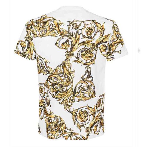Áo Phông Versace Jeans Couture 72GAH6S0 JS049 Slim Print Garland T-shirt White Màu Trắng-2