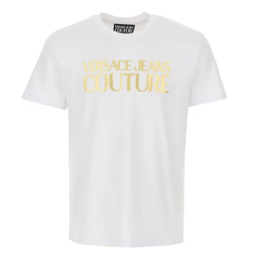 Áo Phông Versace Jeans Couture 72GAHT01-CJ00T Màu Trắng Size M