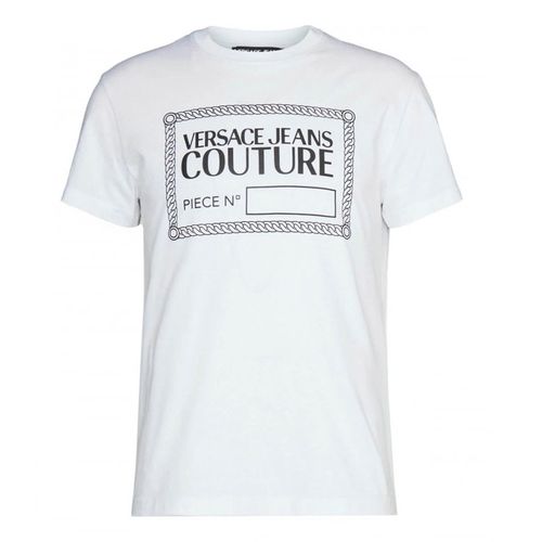 Áo Phông Versace Jeans Couture T-Shirt With Logo 72GAHT17 CJ00O Màu Trắng Size M