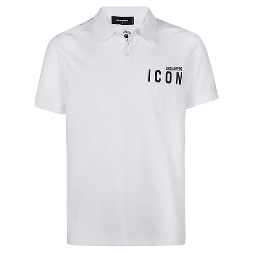 Thời trang DSquared2 Áo Polo - Áo Polo Dsquared2 Be Icon S79GL0001 Màu Trắng - Vua Hàng Hiệu