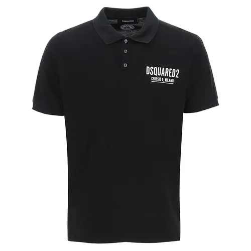 Thời trang DSquared2 Áo Polo - Áo Polo Dsquared2 Ceresio 9 Milano S71GL0035 Màu Đen - Vua Hàng Hiệu