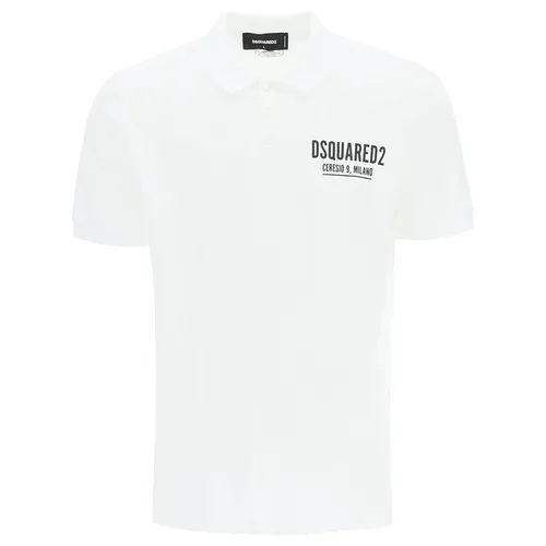 Thời trang DSquared2 Áo Polo - Áo Polo Dsquared2 Ceresio 9 Milano S71GL0035 Màu Trắng Size L - Vua Hàng Hiệu
