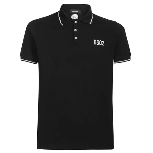 Thời trang DSquared2 Áo Polo - Áo Polo Dsquared2 DSQ2 S74GL0064 Màu Đen - Vua Hàng Hiệu