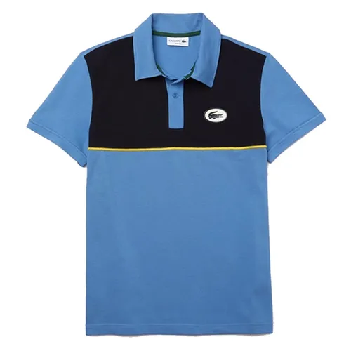 Lacoste Áo Polo - Áo Polo Nam Lacoste Heritage Stretch Cotton Piqué Shirt PH9767 Z2R Blue Slim Fit Màu Xanh Đen Size 3 - Vua Hàng Hiệu