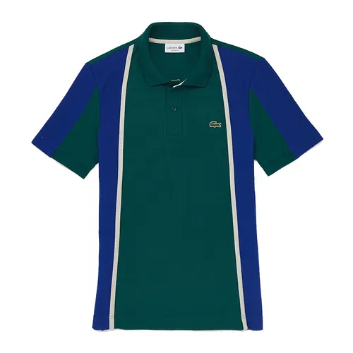 Áo Polo Lacoste Men’s Heritage Regular Fit Colorblock Cotton Piqué Polo PH7681 1DZ  Màu Xanh Green