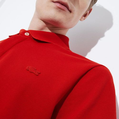 Áo Polo Lacoste Men's Paris Polo Shirt Regular Fit Stretch Cotton Piqué PH5522 240 Màu Đỏ-3