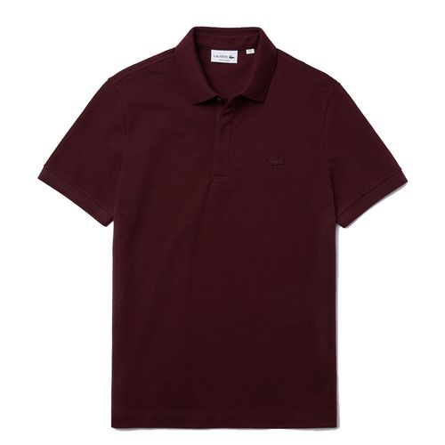 Áo Polo Lacoste Men's Paris Polo Shirt Regular Fit Stretch Cotton Piqué PH5522 SXL Màu Đỏ Thẫm