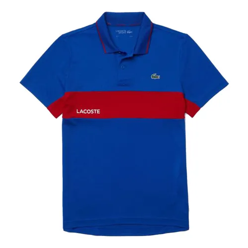 Áo Polo Lacoste Men’s Sport Color-Block Breathable Resistant DH9583-P2Y Màu Xanh Đỏ Size M