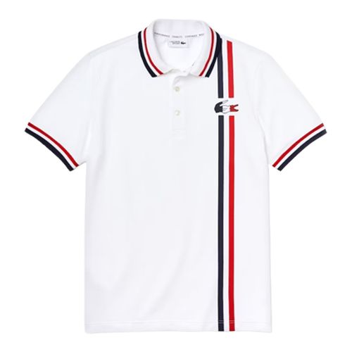 Áo Polo Lacoste Men's Sport Heritage French Sporting Spirit Edition Cotton Màu Trắng Size S