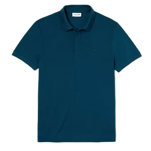 Áo Polo Lacoste Paris Shirt Regular Fit Stretch Cotton Piqué Màu Xanh Blue Size M
