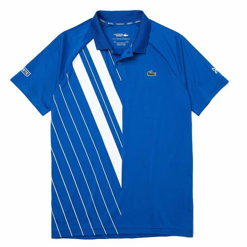 Áo Polo Lacoste Men's Sport X Novak Djokovic Print Stretch Jersey Shirt DH2241 Lux Màu Xanh Dương Size M