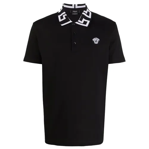 Áo Polo Versace Greca-Trim Medusa-Plaque Màu Đen - Thời trang - Vua Hàng Hiệu