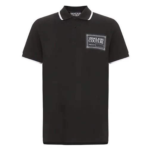 Áo Polo Versace Jeans Couture 72GAGT04-CJ01O Preto Textil Polos Màu Đen