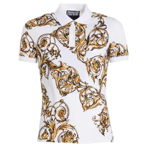 Áo Polo Versace Jeans Couture Clothing For Men 72GAG6S0 JS048 Màu Trắng