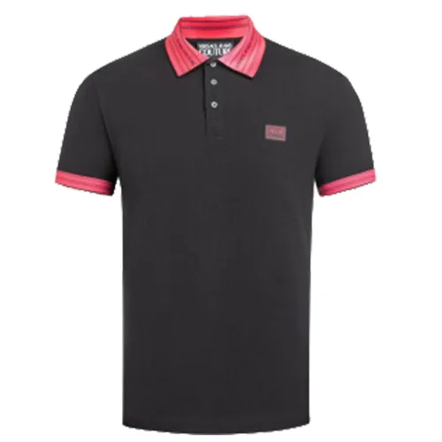 Áo Polo Versace Jeans Couture Cotton Black Polo Shirt B3GWA7T1 36571 Màu Đen