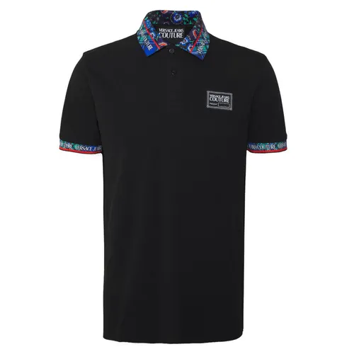 Áo Polo Versace Jeans Couture Noir - 72GAGT08 CJ01T R Flower Màu Đen