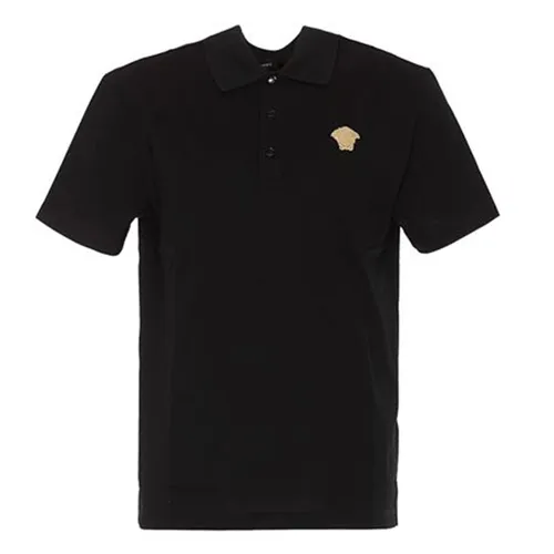 Áo Polo Versace Medusa Embroidery Polo Shirt In Black A87427-A237141 Màu Đen