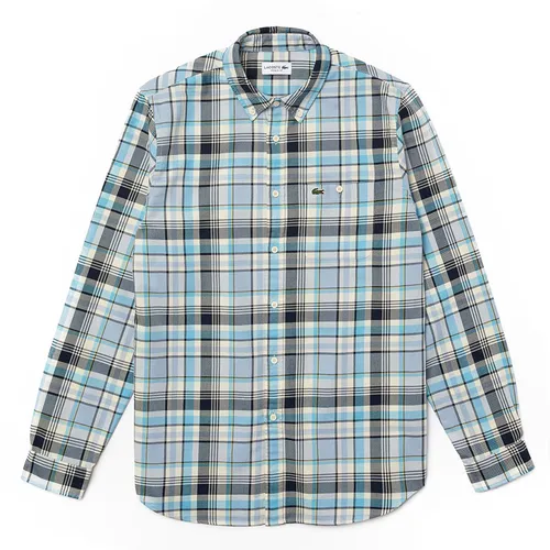 Áo Sơ Mi Nam Lacoste Men's Regular Fit Checkered Madras Cotton Shirt CH7655QJJ Phối Màu Size 38 - Thời trang - Vua Hàng Hiệu
