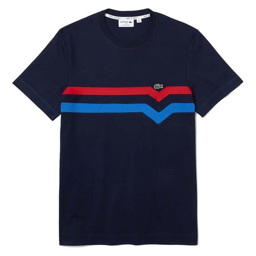 Áo Phông Lacoste Men's T-Shirt TH7974 VSJ Màu Xanh Navy Size S