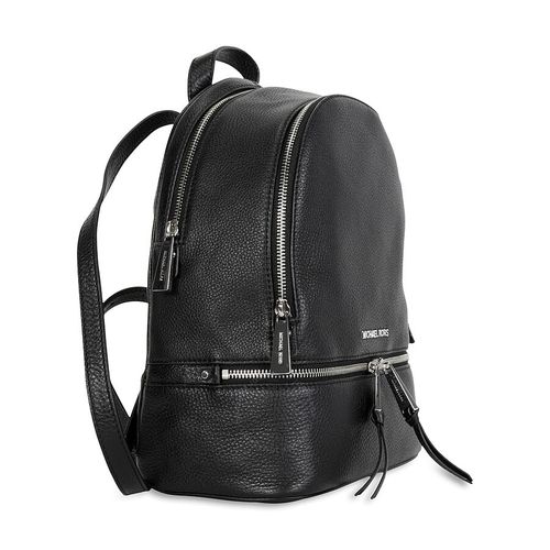 Balo Michael Kors MK Rhea Leather Backpack Black Màu Đen-3
